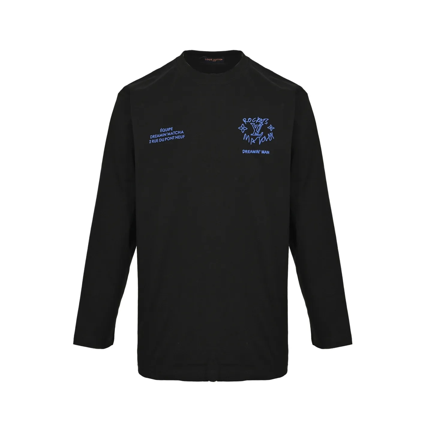 Louis Vuitton/Louis Vuitton 25Fw Dreamer graffiti slogan new flower long-sleeved T-shirt